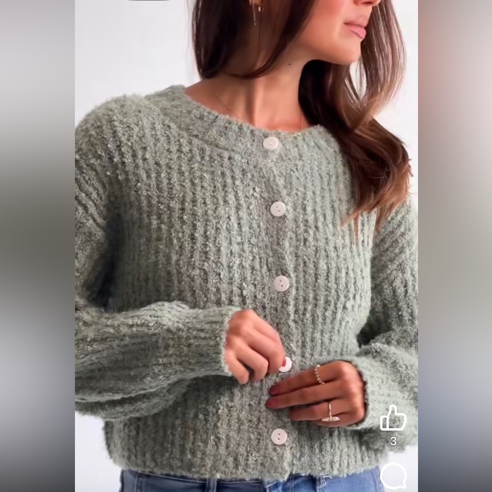 CJLA Lennon Green Sweater cardigan